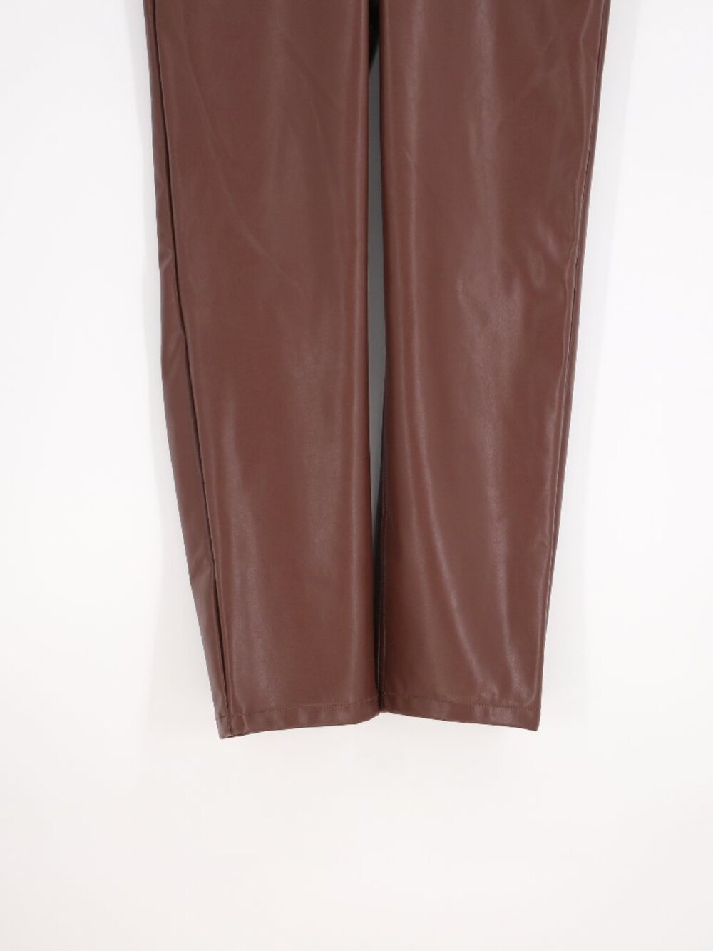ABERCROMBIE & FITCH Criss-Cross Waist Vegan Leather 90s Straight Pant Size 27 - Picture 6 of 9